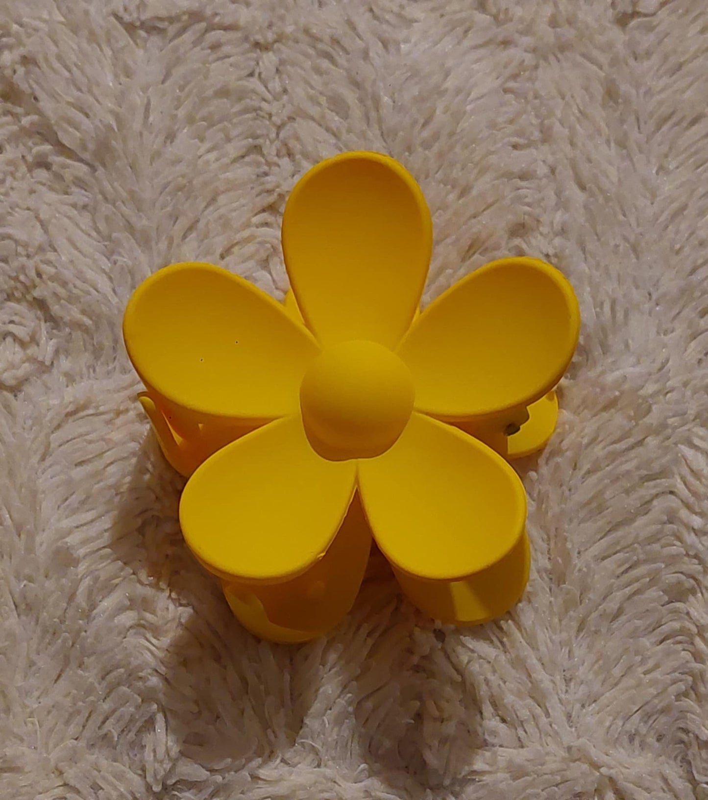 Pince à cheveux - Fleur jaune