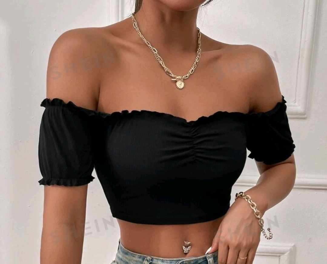 Crop Top noir - Taille XS