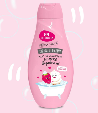 Gel de douche - Fraise et Crème