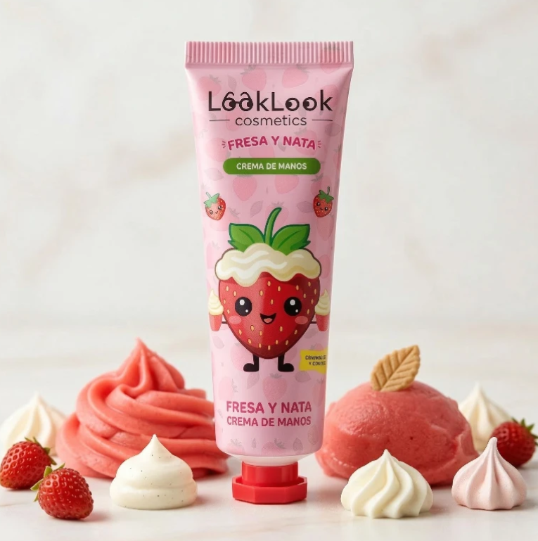 Crème pour les mains - Fraise & Chantilly