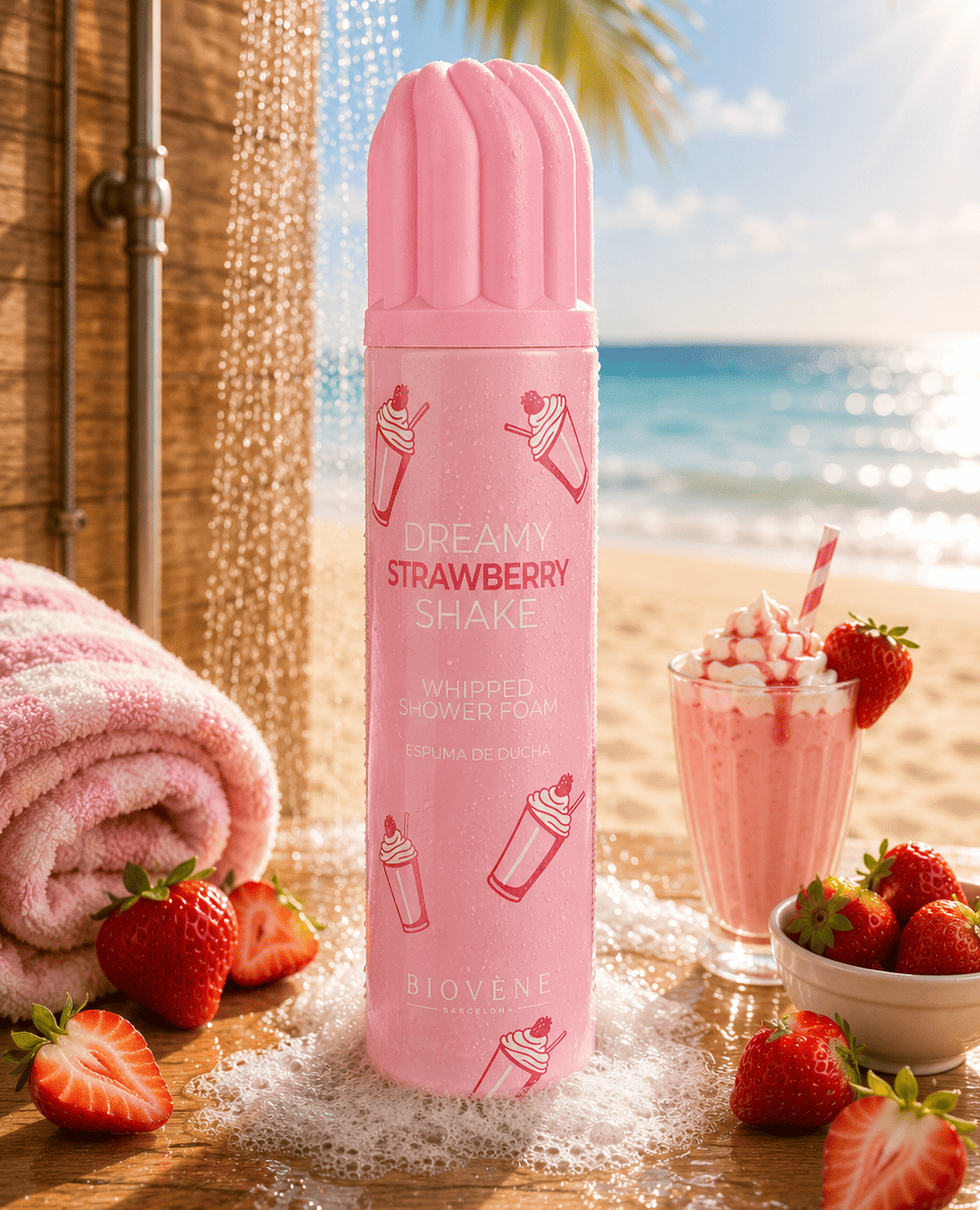 Mousse chantilly de douche - Milkshake Fraise