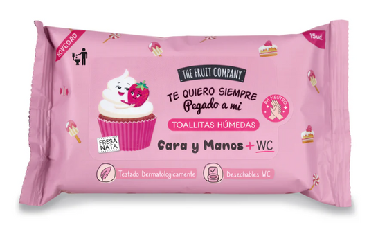 Lingettes désinfectantes – Fraise et Crème