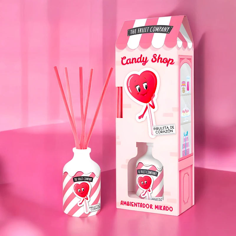 Mikado - Sucette coeur à la fraise