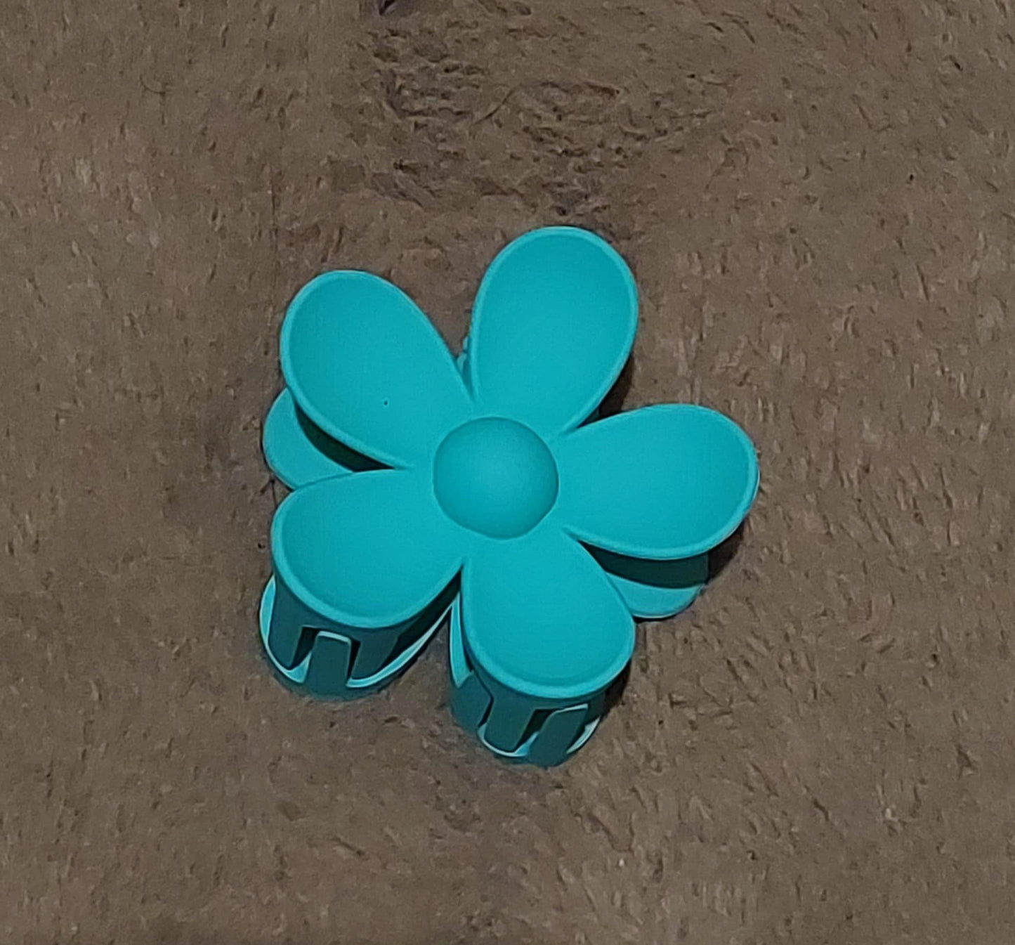 Pince à cheveux - Fleur turquoise